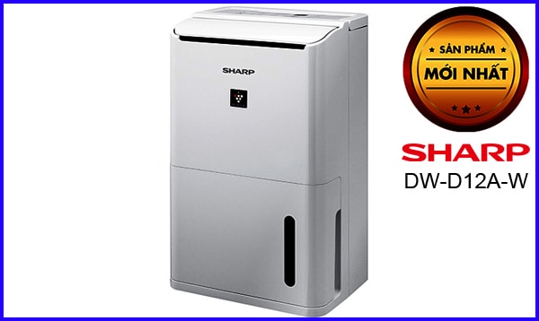 Máy lọc không khí và hút ẩm Sharp DW-D12A-W với 3 chức năng: hút ẩm, lọc khí, hong khô quần áo